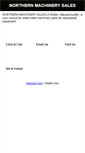 Mobile Screenshot of northernmachinerysales.biz